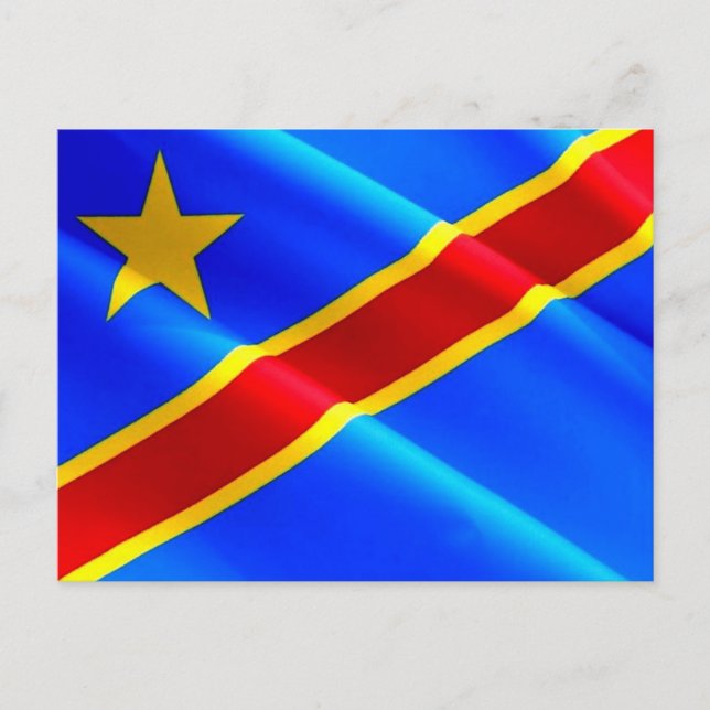 Carte Postale République démocratique du Congo - Drapeau (Devant)
