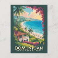 République Dominicaine Illustration de plage Art V
