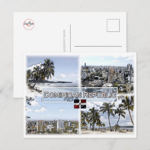 Carte Postale République dominicaine - Mosaïque -