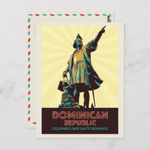 Carte Postale République Dominicaine, Statue de Colombus, Pos de