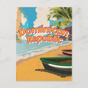 Carte Postale République Dominicaine Vacances Vintages Poster