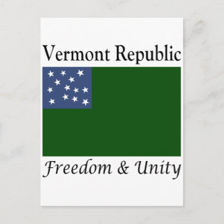 Carte Postale République du Vermont