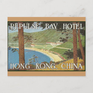 Carte Postale Repulse Bay Hotel Hong Kong, Chine Déco Art Étique