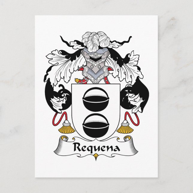 Carte Postale Requena Family Crest (Devant)