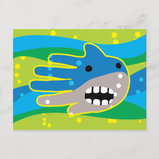 Carte Postale Requin à bouche ouverte