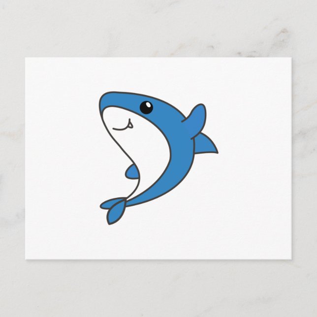 Carte Postale Requin. Beaux Animaux Pour Les Enfants. Requins (Devant)