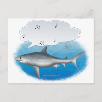 Carte Postale requin chanteur