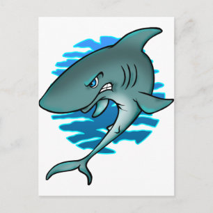 Carte Postale Requin Dessin Animé