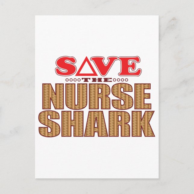 Carte Postale Requin Infirmière Sauver (Devant)