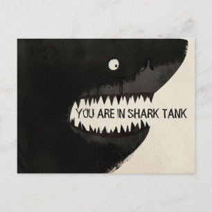Carte Postale Requin noir