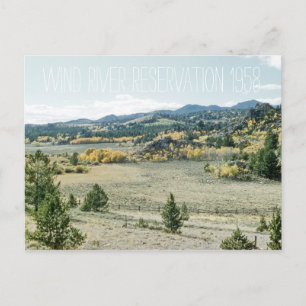 Carte Postale Réservation de Wind River 1958 Paysage du Wyoming