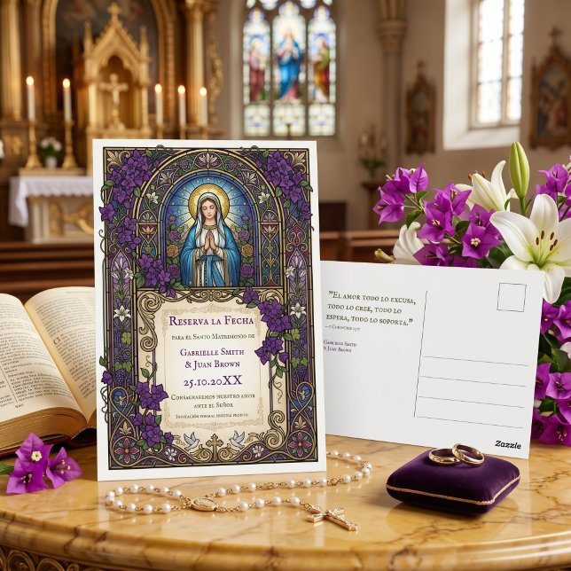 Carte Postale Réserve catholique espagnole la date chrétienne (Créateur téléchargé)