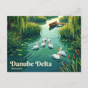 Carte Postale Réserve de biosphère du delta du Danube Roumanie
