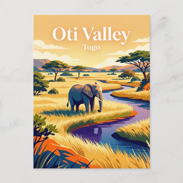 Carte Postale Réserve de faune de la vallée de l'Oti Togo (Devant)