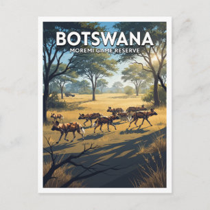 Carte Postale Réserve de faune de Moremi Maun Botswana Voyage
