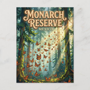 Carte Postale Réserve de papillons monarques Mexique