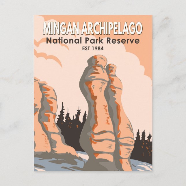 Carte Postale Réserve de parc national de l'archipel de Mingan V (Devant)
