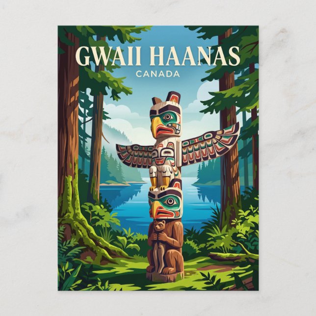 Carte Postale Réserve de parc national Gwaii Haanas Canada (Devant)