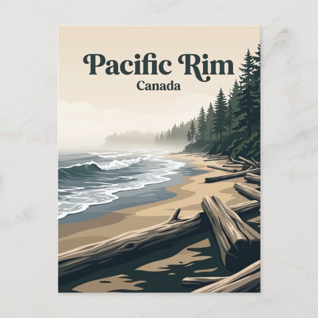 Carte Postale Réserve de parc national Pacific Rim Canada (Devant)