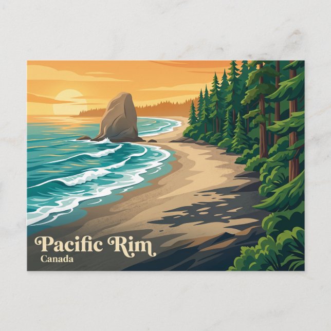 Carte Postale Réserve de parc national Pacific Rim Canada (Devant)