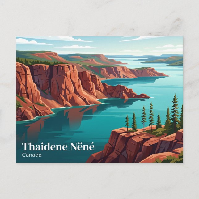 Carte Postale Réserve de parc national Thaidene Nëné Canada (Devant)