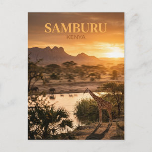 Carte Postale Réserve de Samburu, Archer's Post, comté de Sambur