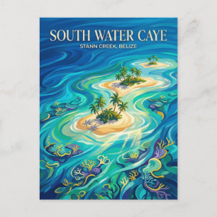 Carte Postale Réserve marine de South Water Caye Belize