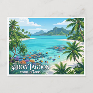 Carte Postale Réserve marine du lagon d'Aroa Rarotonga Îles Cook