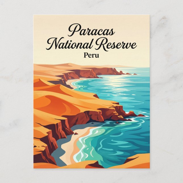 Carte Postale Réserve nationale de Paracas Pérou (Devant)