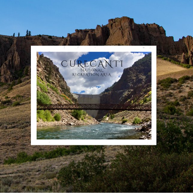 Carte Postale Réservoir de cristal, barrage, passerelle, Curecan (Créateur téléchargé)