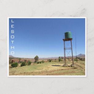Carte Postale réservoir d'eau lesotho