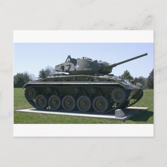 Carte Postale Réservoir léger de M24 Chaffee (Devant)