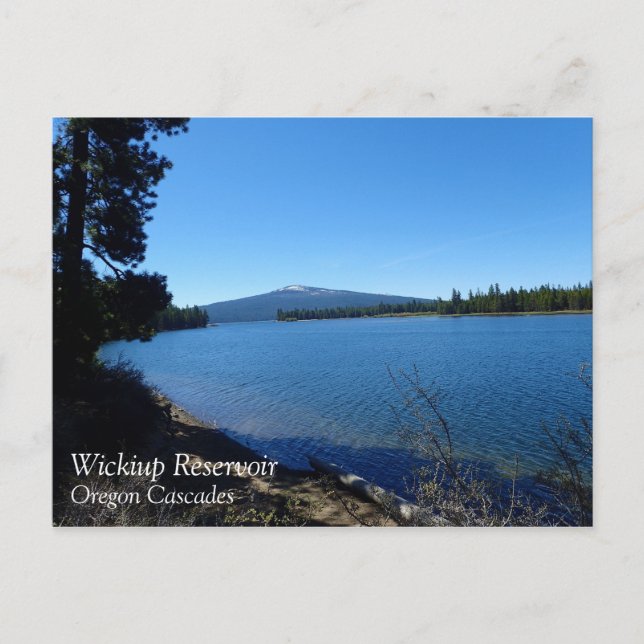 Carte Postale Réservoir Wickiup, Oregon (Devant)