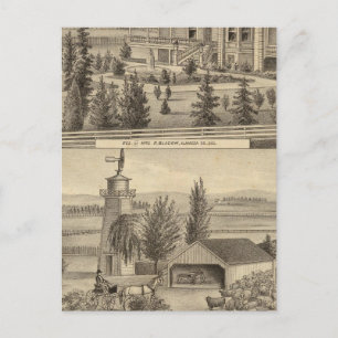 Carte Postale Résidence Blacow, ferme