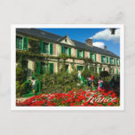 Carte Postale Résidence Claude Monet Giverny France<br><div class="desc">Claude Monet Giverny, France Architecture française / Vie / Cityscape / Bâtiment Carte postale / Carte pour ajouter à votre collection de souvenirs de voyage. Un cadeau / cadeau cool pour tous ceux qui aiment le design personnalisé unique des articles personnalisés, des vibes positives, des vacances, voyager, Europe, destinations populaires,...</div>