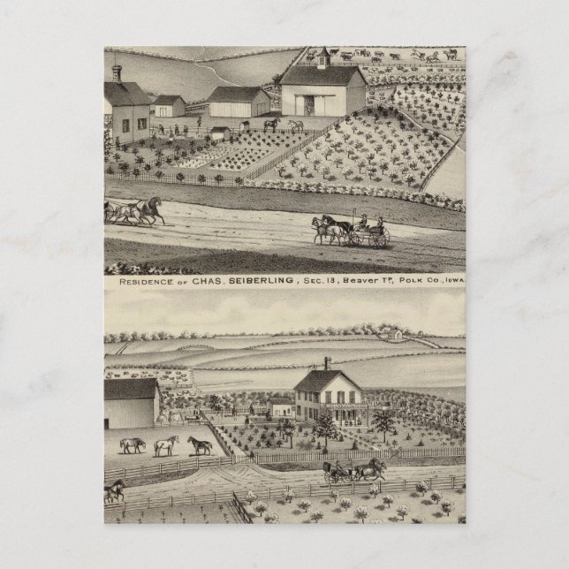 Carte Postale Résidence de C Seiberling (Devant)