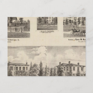 Carte Postale Résidence de Henry Baker et autres