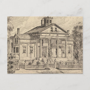 Carte Postale Résidence de Mme EE Marsh, Brandon dans le Vermont