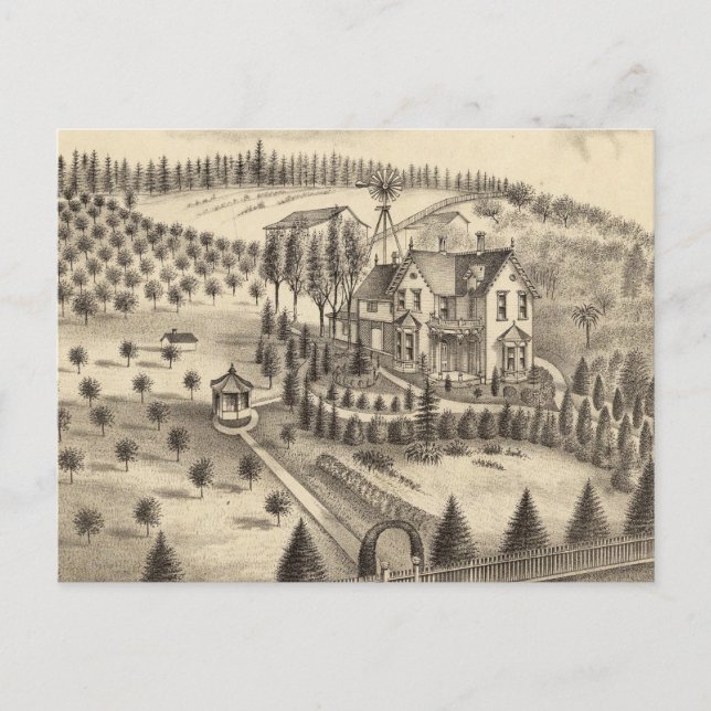 Carte Postale Résidence de WH Pepper, Petaluma Tp (Devant)