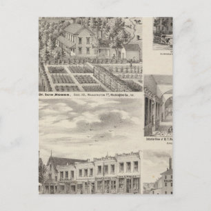 Carte Postale Résidence du défunt Dr Seth Hobbs Washington Co