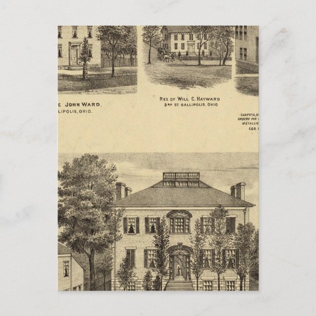 Carte Postale Résidence du Dr Joseph Shallcross (Devant)