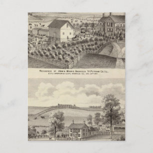 Carte Postale Résidence et résidence de ferme à Magnolia Tp