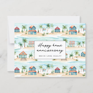 Carte Postale Résidence plage heureuse anniversaire immobilier