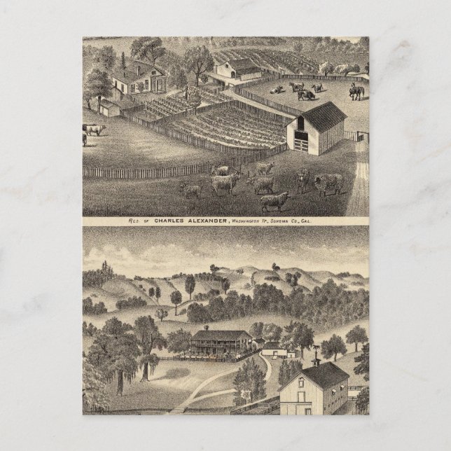 Carte Postale Résidences de Charles Alexander (Devant)