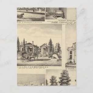 Carte Postale Résidences de San Jose, entreprises, collège