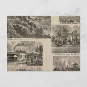 Carte Postale Résidences et usines du Minnesota