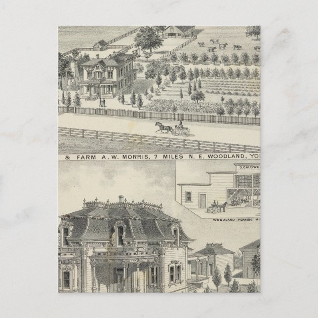 Carte Postale Résidences forestières, fermes (Devant)