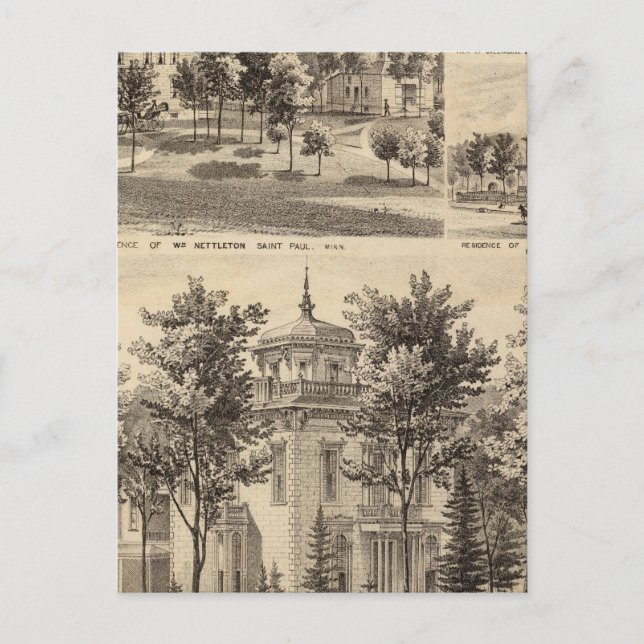 Carte Postale Résidences, Minnesota (Devant)