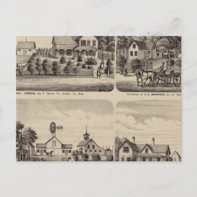 Carte Postale Résidences, Minnesota 3 (Devant)