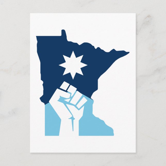 Carte Postale Resist Minnesota Raised Fist (Devant)